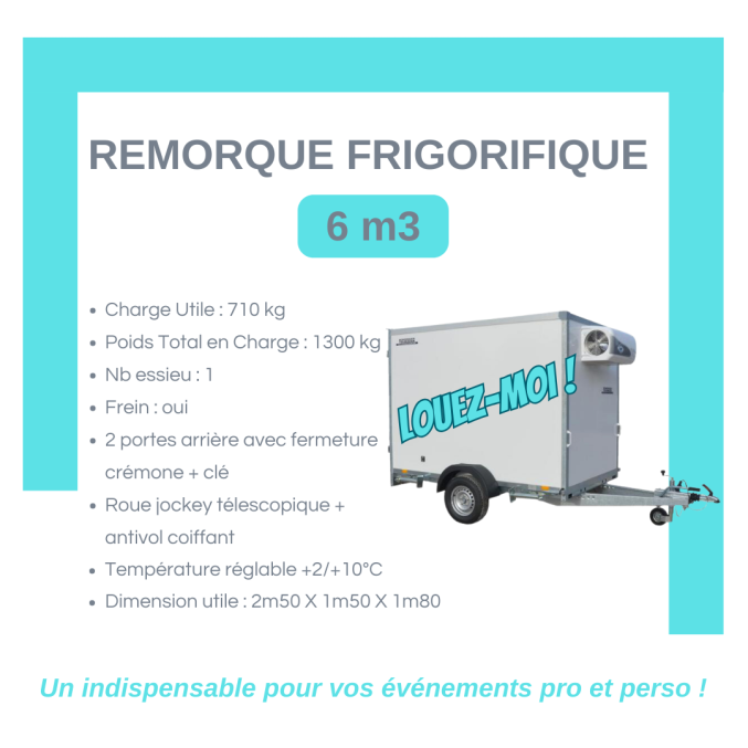 Location remorque frigorifique