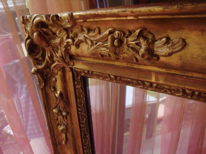 GRAND MIROIR ANCIEN XIXEME 125CM/103CM