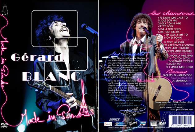 DVD concert de GERARD BLANC