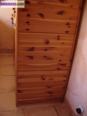 Chambre complète en bois