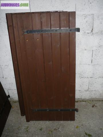 Porte et volets en bois