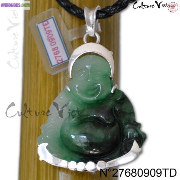 Idée Cadeau Pendentif Bouddha en Jade du Vietnam