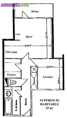 APPARTEMENT F2 LA PLAGNE EN TIME-SHARE