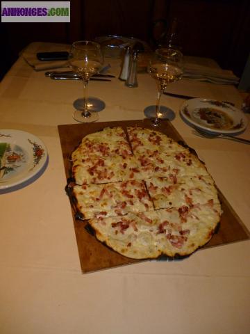 Tartes flambées à Innenheim, près de Strasbourg.