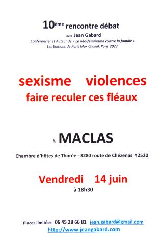 Rencontre débat sexisme