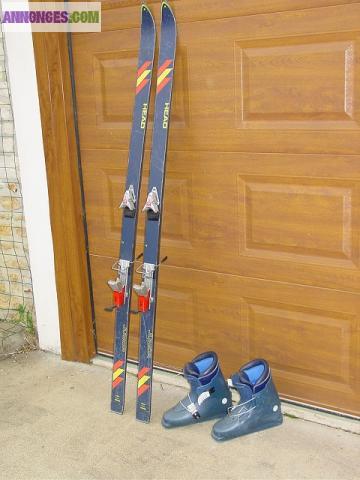 Skis 1m70,chaussures t 41-42 = 70 euros, convient debutant