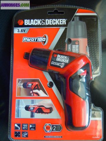 Tournevis sans fil Black & Decker Pivot180 3.6V