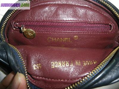 Authentique sac bandoulière Chanel numéroté