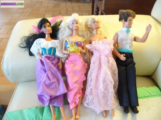 Poupees mattel(barbies)