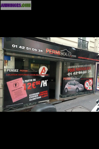 Location de voiture double commande