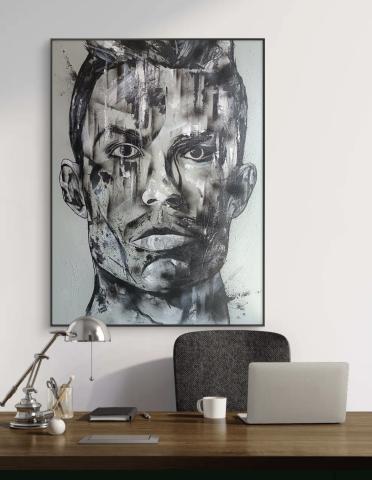 Toile RONALDO CR7 peinture unique