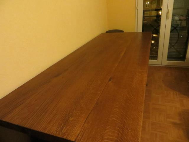 Table chene massif