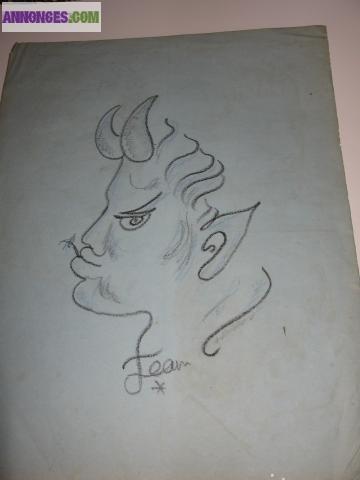 DESSIN JEAN COCTEAU