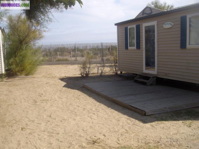 Mobilhome en bord de mer Marseillan Sète