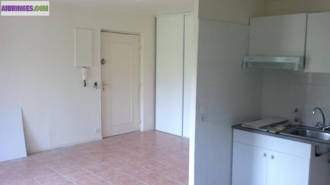 Studio 28m² rdc + jardin privatif