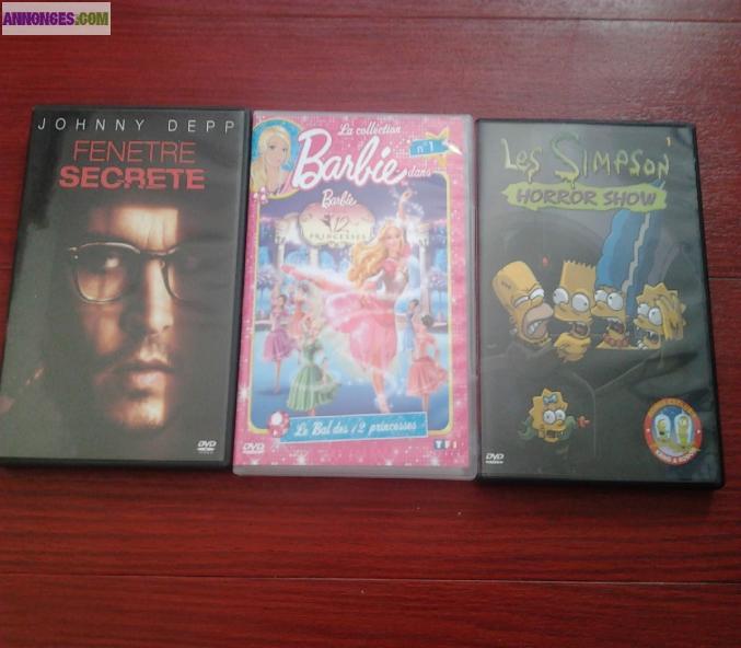 DVDs dessins animés et films - 2€ l'unité