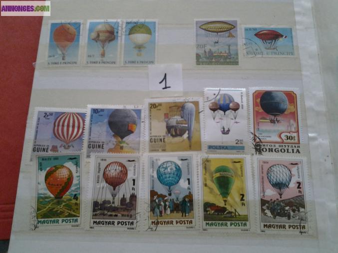 Timbres MONTGOLFIERES N1