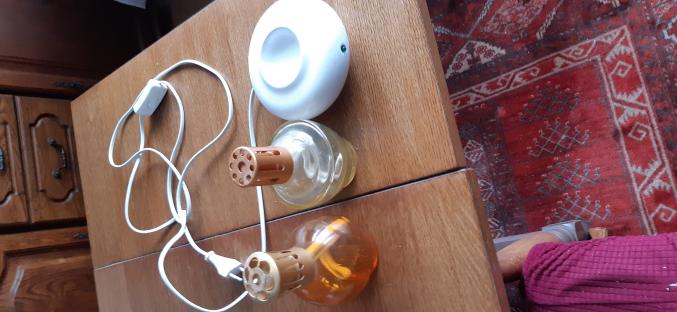 Diffuseur de huiles essentielles plus deux lampes berge avec mèche