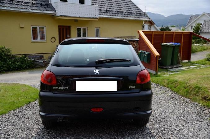 Peugeot  206 1.9d noir métallisé 5cv