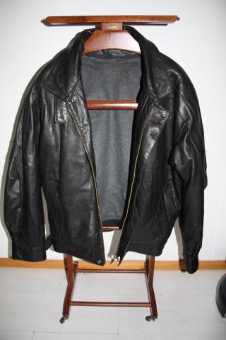 Blouson homme cuir noir T.48 Mac Douglas