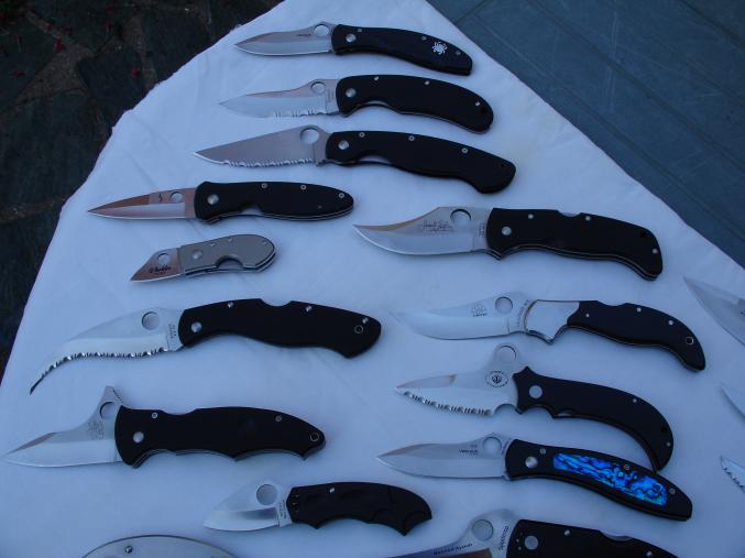 Collection couteaux spyderco