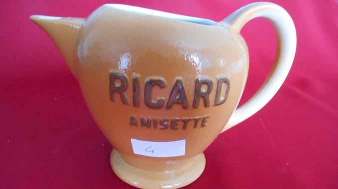 Pichet ricard anisette rond 1 litre