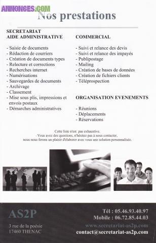 ASSISTANCE SECRETARIAT ADMINISTRATIF ET COMMERCIAL