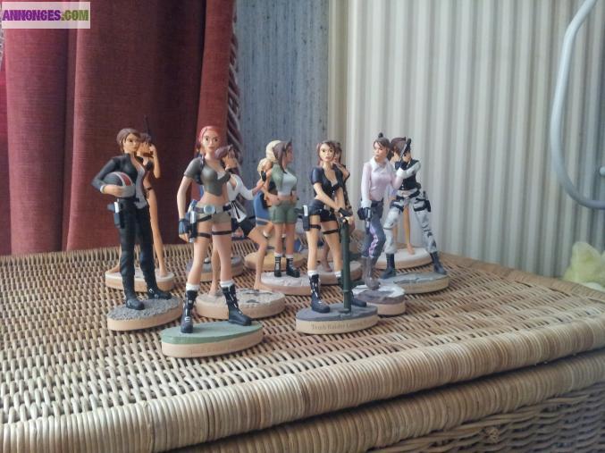 Figurines Lara Croft + Fiches Descriptives