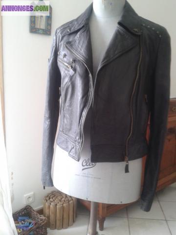 Blouson en cuir redskin