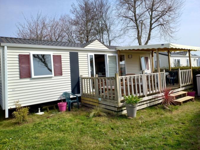 Location Mobil-home 6 personnes à Tregunc à côté de Concarneau près de la plage avec Parc aquatique