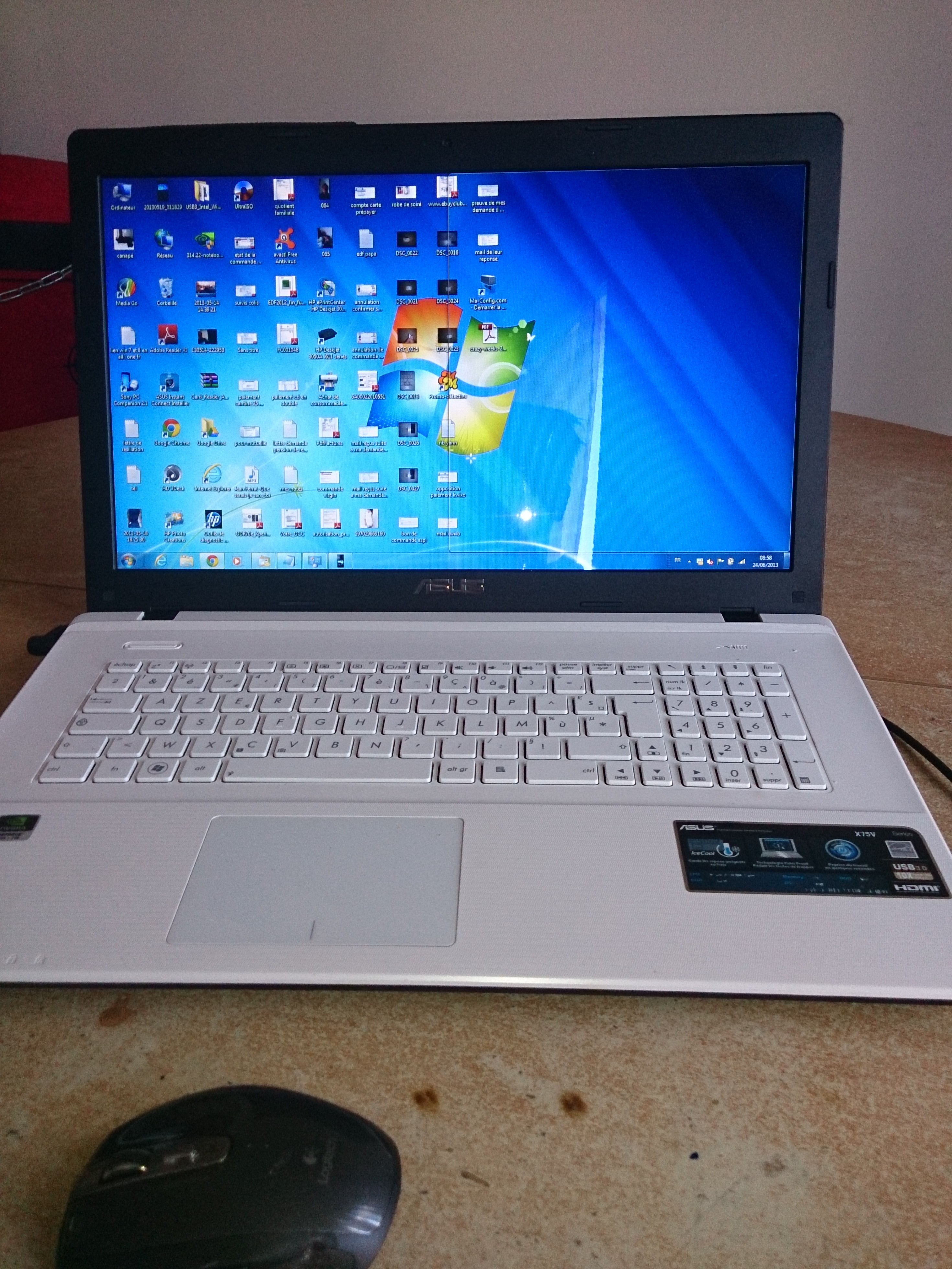 Pc portable asus X75VD 