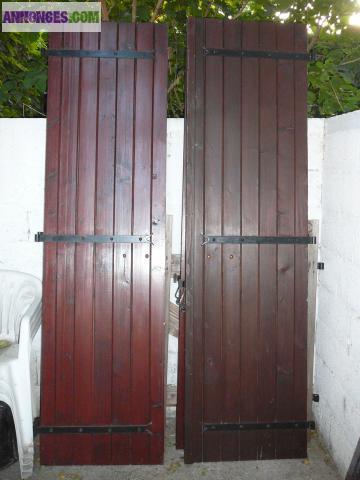 Porte et volets en bois