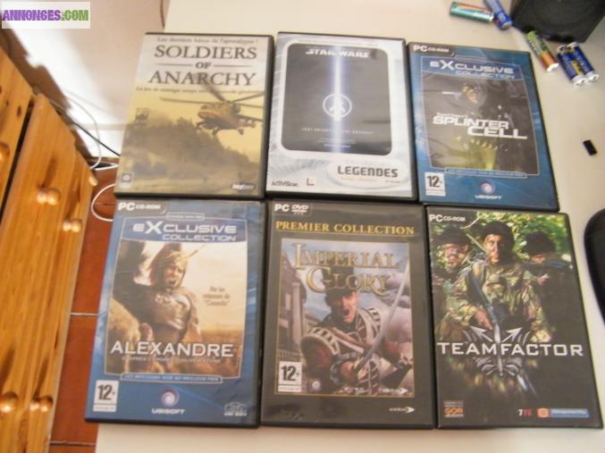 LOT JEUX POUR PC