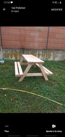 Table exterieur enfant