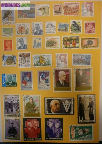 TIMBRES POSTE DE COLLECTION