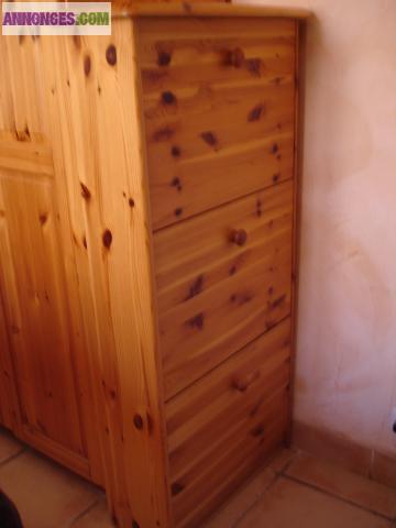 Chambre complète en bois