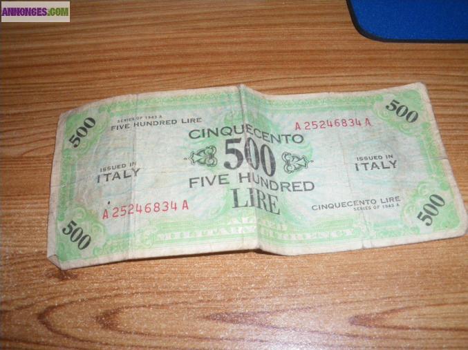 Billets Italiens