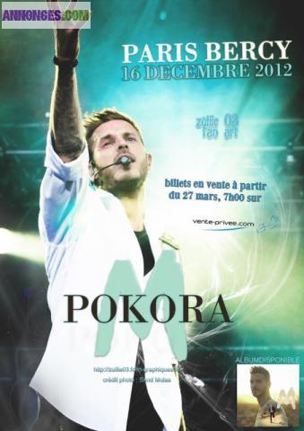 CONCERT M POKORA 16 DEC BERCY 20H