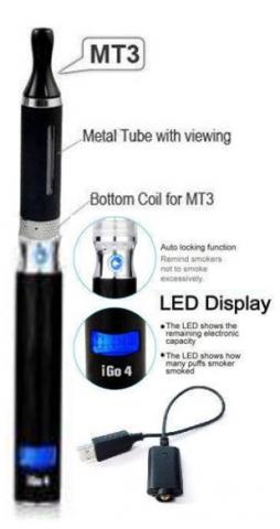 Cigarette électronique led display stardust dynamique