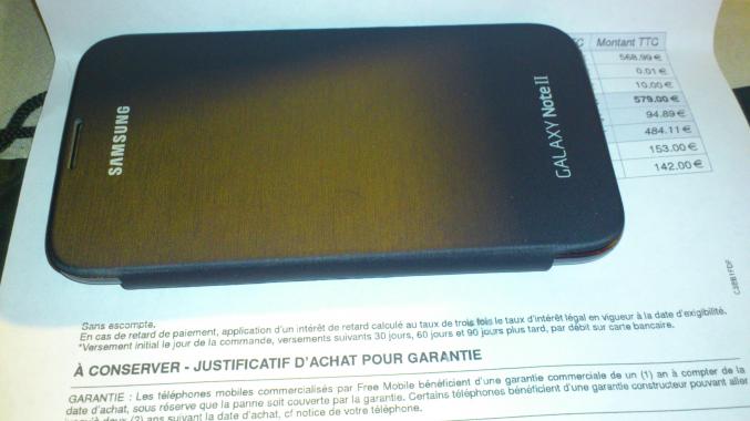 Samsung Galaxy Note 2 Débloquer sous garantie