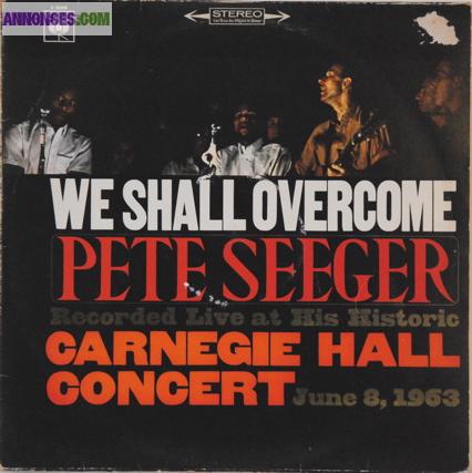 DISQUE VINYLE PETE SEEGER "live"