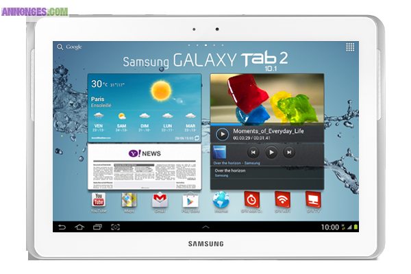 Tablette Samsung Galaxy Tab 2 10.1 Wi-fi 16Go blanc