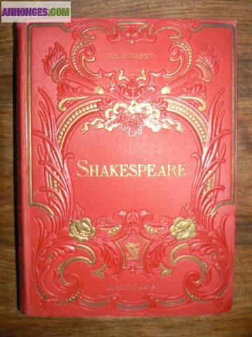 ANCIEN LIVRE ILLUSTRE SHAKESPEARE