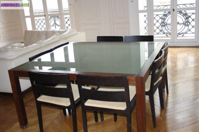 Table flexform et chaises porada