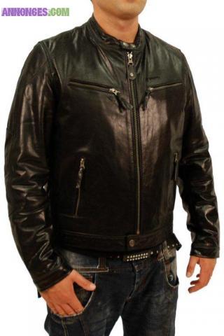 Veste cuir redskins modele manray neuve