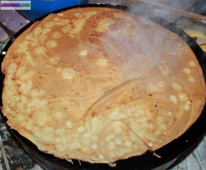 Crêpière à domicile ,traiteur crêpes