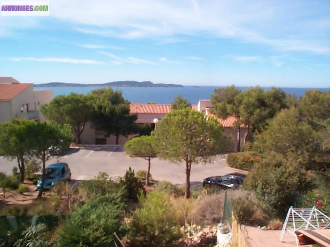 Appartement vacance Hyères les palmiers, à 200m plage, 5personnes