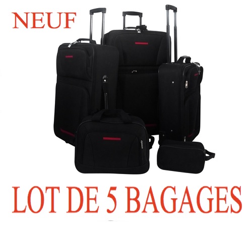 VALISE LOT 5 PIÈCES DE BAGAGES (110 EUROS) LIVRÉ GRATUIT