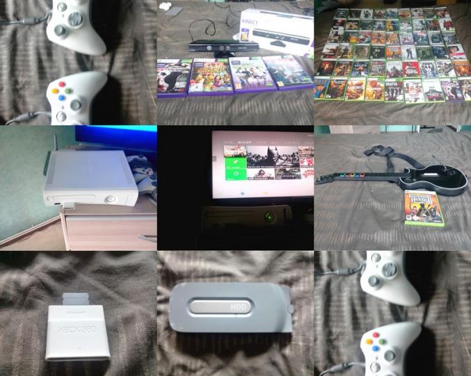 Xbox360 + jeux + divers accessoires