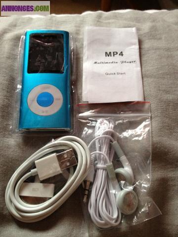 MP4 8GB RADIO FM DICTAPHONE ÉCOUTEURS + USB